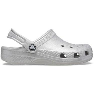 Imagem de Sandália crocs classic clog glitter infantil silver glitter-Feminino