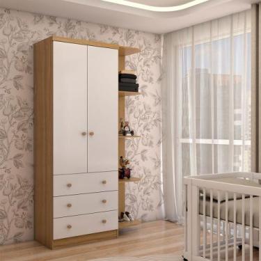Imagem de Guarda-Roupa de Bebê Sueño 2 Portas 3 Gavetas 5 Prateleiras 100% Mdf B