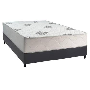 Imagem de Cama Box Casal + Colchão Ortopédico Inovaflex Comfort