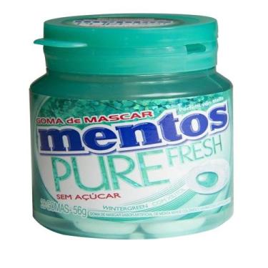 Imagem de Chiclete Mentos Menta Verde - Caixa com 6 Unidades