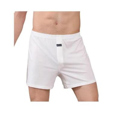 Imagem de Cuecas Boxer Masculinas De Algodão Respirável Com Cintura Alta, Ajuste