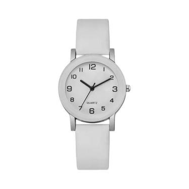 Imagem de Relógios De Pulso De Quartzo Com Pulseira De Couro Para Casais, Estilo