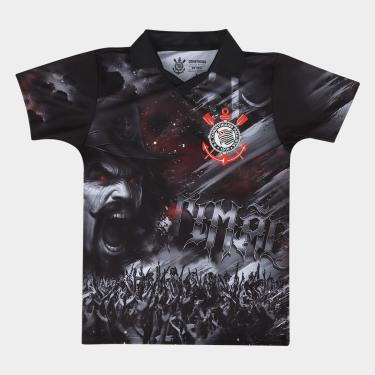 Imagem de Camiseta Polo Infantil Corinthians Quebrada-Unissex