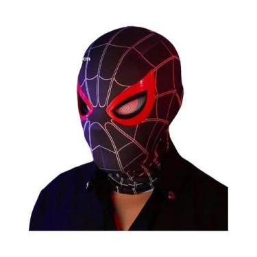 Imagem de Máscara Luminosa Do Homem-Aranha Para Halloween Com Movimento De Olhos