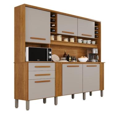 Imagem de Armário Madeira Kit Palazzo MDP 2,00m- Tudo de Moveis