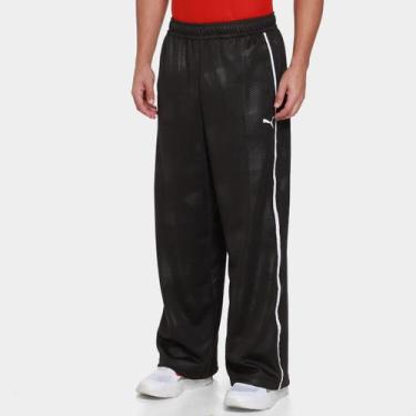 Imagem de Calça Puma Ferrari T7 Oversized Track Masculina, Preto, M