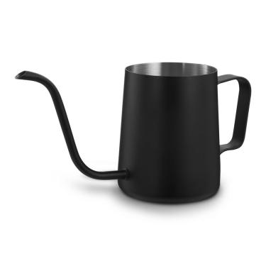 Imagem de Leiteira Bico Fino Black Fervedor Aço Inox com Revestimento Interno 0.6L Fundo Arredond...