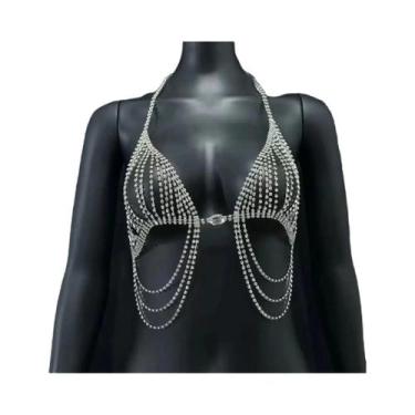 Imagem de Corrente De Strass Com Franjas Para Biquíni, Corrente Corporal Sexy Pa