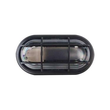 Imagem de Luminária Tartaruga Led 40W Base E27 com Grade para Ambientes Internos e Externos Preto OPL