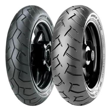 Imagem de Par Pneu Moto 120 70 15 140 70 14 Diablo Scooter Pirelli