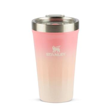 Imagem de Copo Texturizado Com Tampa Stanley 473ml Pink Mesa Sunset Gloss