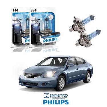Imagem de Lâmpadas Farol Nissan Altima Philips H4 BlueVision