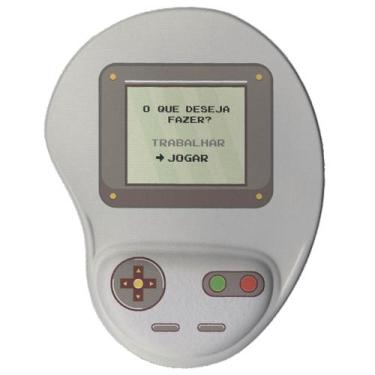 Imagem de Mouse pad Geek Ergonômico Gamer Retrô Cinza Presente Criativo - Geek V