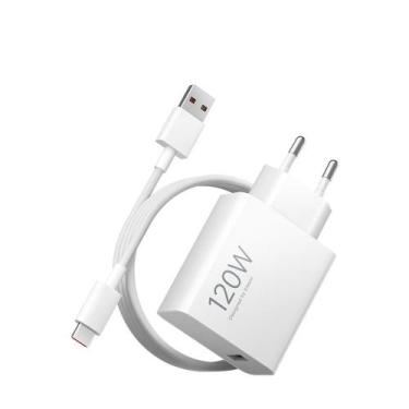 Imagem de Carregador xiaomi hypercharge 120w+cabo usb-a, ultrarrápido