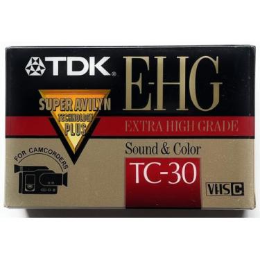Imagem de Fita VHS-C TDK E-HG Sound & Color TC-30 para câmeras de vídeo - TDK El