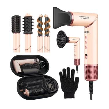 Imagem de Secador Mondial SM-01-BLDC-CP 1500W Motor BLDC Tecnologia Cerâmica Iônica 3 Temperaturas Rosa 110V