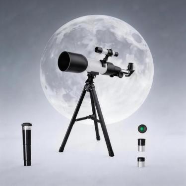 Imagem de Telescópio Refrator AuFCrow com Abertura de 70 mm e Distância Focal de