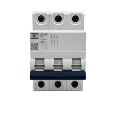 Imagem de Disjuntor Mini Tripolar MDWP 63A Curva C Weg