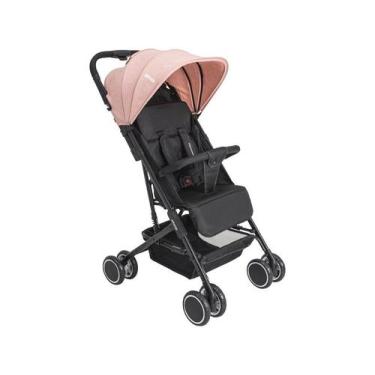 Imagem de Carrinho de Bebe Berço Passeio Compacto Kiddo Mascote Rosa