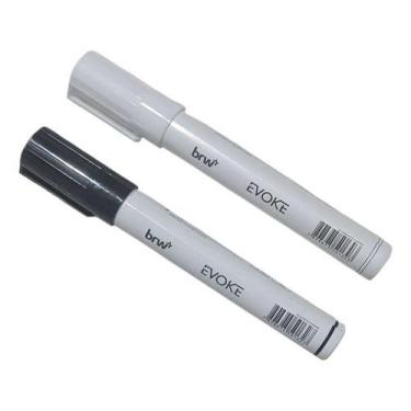 Imagem de 2 Unidades De Giz Liquido 6mm Preto / Branco Evoke Original Preto/bran