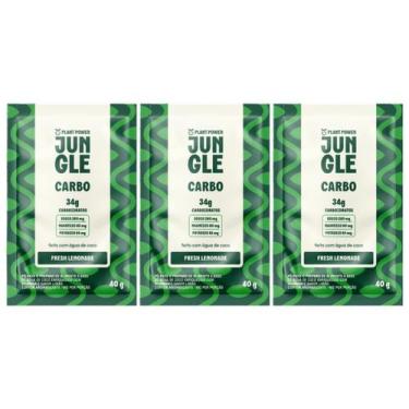 Imagem de Jungle Carboidratos Limonada Leve e Refrescante Kit 3 Sache 34g Plant 