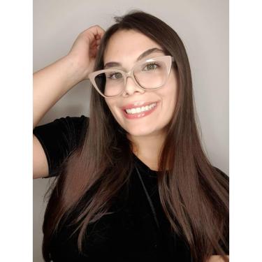 Imagem de Armação Óculos Grau Feminino Gatinho Grey-Feminino