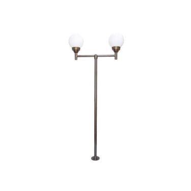 Imagem de Poste Espanhol Grande para Jardim Alumínio 02 Globos 2,50m