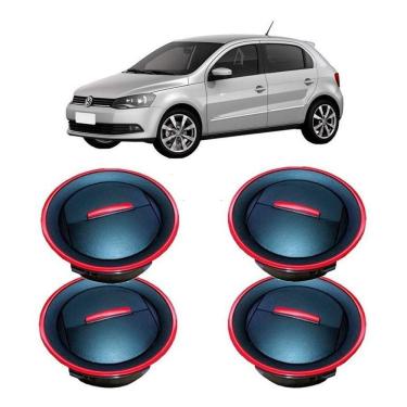 Imagem de Kit Tela Grade Difusor Ar Gol Voyage Sav G4 G5 G6 Vermelho
