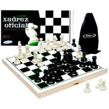 Jogo de Tabuleiro - Xadrez sem Estojo - 32 Peças - Madeira - Pentagol