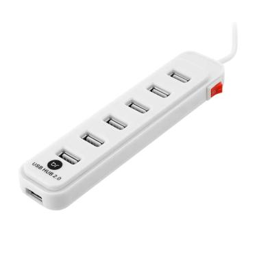 Imagem de HUB USB 2.0 Bright - 7 Portas - Plug and Play - Branco - 0191