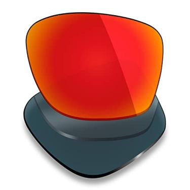 Imagem de Mryok Lentes de reposição polarizadas para Von Zipper Speedtuck – Vermelho fogo
