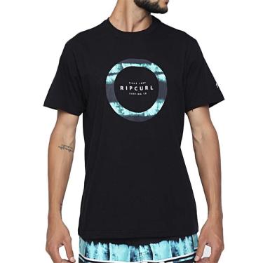 Imagem de Camiseta Rip Curl Circle 10M Filter Tee Masculina Preto
