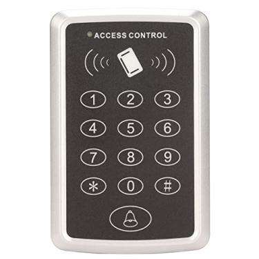 Imagem de Teclado de controle de acesso, 125KHz 12V Teclado de senha de entrada de segurança de porta isolada, até 1000 códigos de usuário possíveis, com 5 cartões de identificação, para apartamento hotel
