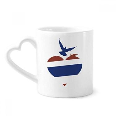 Imagem de Thailand I Love Thailand Heart Gaivota Caneca de café cerâmica copo de coração de vidro