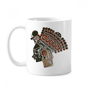 Imagem de Caneca tradicional Shadow Play Minority Portrait Caneca Cerâmica Café Porcelana Utensílios de Mesa