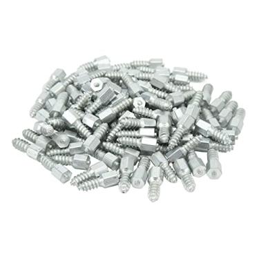Imagem de Parafuso de Pneu de Neve 100 Pçs Rosca M8 Universal Antiderrapante para Pneu de Roda para Empilhadeira de Trator de Minicarregadeira