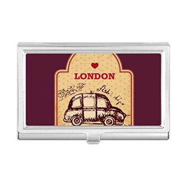 Imagem de Carimbo de Londres Britain Porta-cartão de visita Carteira de bolso