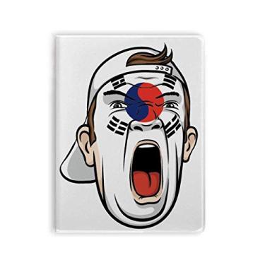 Imagem de Diário de capa macia com estampa de cabeça para maquiagem facial da Coreia