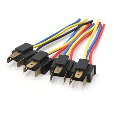 Imagem de Cabo conector de arnês de arame macho com soquete de farol H4 da uxcell 4 peças 3 pinos