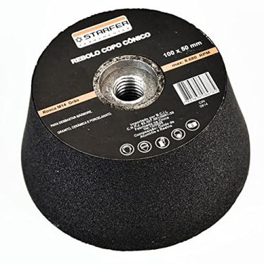 Imagem de Starfer Rebolo Copo 100x50mm M14 Grão 80