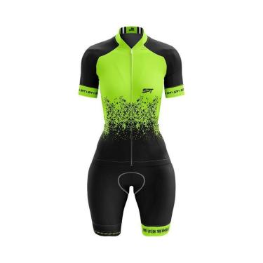 Imagem de Macaquinho Ciclismo Spartan Spt Manga Curta Proteção UV Ref 01-Feminino