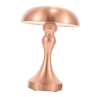 Imagem de Uonlytech Candeeiro de mesa criativo lâmpada de cogumelo sem fio candeeiro de mesa pequeno utilidades nordicos lâmpadas de cabeceira luminária para criado mudo candeeiro de mesa abajur Metal