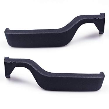 Imagem de BOXI Maçaneta interna preta do lado do motorista e do passageiro para Ford Bronco F150 F250 F350 Caminhão 87-96 / Pacote com 2 / E7TZ1522600A E7TZ1522601A