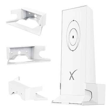 Imagem de Suporte de parede Starlink, novo kit de Internet Star Link com suporte de satélite, proteção ABS para roteador StarLink Mesh Router V2, branco
