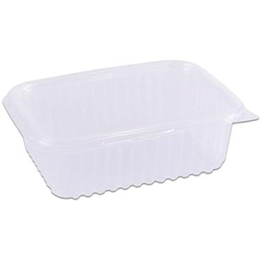 Imagem de Pote Descartável, Prafesta, 500 ml, Retangular, Com Tampa, Pacote com 24 Unidades