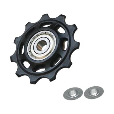 Imagem de rockible Rolo guia de polia do desviador traseiro, roda de montanha, bicicletas de estrada, unidade estável, confiável, leve e resistente , 11T