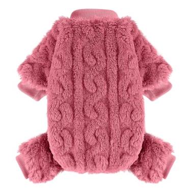 Imagem de Suéteres para cães pequenos de lã pijama para cães pequenos roupas para animais de estimação suéter de gato outono inverno roupas quentes para filhotes de cachorro menino menina roupas de cachorro