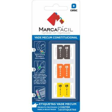 Imagem de Etiquetas Vade Mecum Constitucional CEISC - Marca Fácil