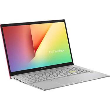 Imagem de ASUS Notebook VivoBook S15 S533 fino e leve, tela FHD de 15,6 polegadas, processador Intel Core i5-1135G7, RAM DDR4 de 8 GB, SSD PCIe de 512 GB, Wi-Fi 6, Windows 10 Home, vermelho resolute, S533EA-DH51-RD