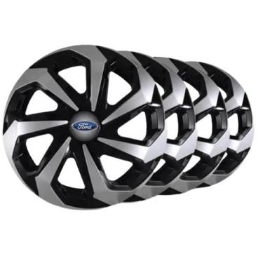 Imagem de Jogo 4 Calota Spider Pta Aro 14 Para Ka Sedan Fiesta Escort - Elitte M